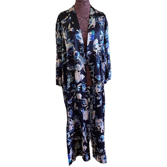 Johnny Was Workshop Sz S Chryssy Silk Charmeuse Kimono Wrap - Picture 9 of 9